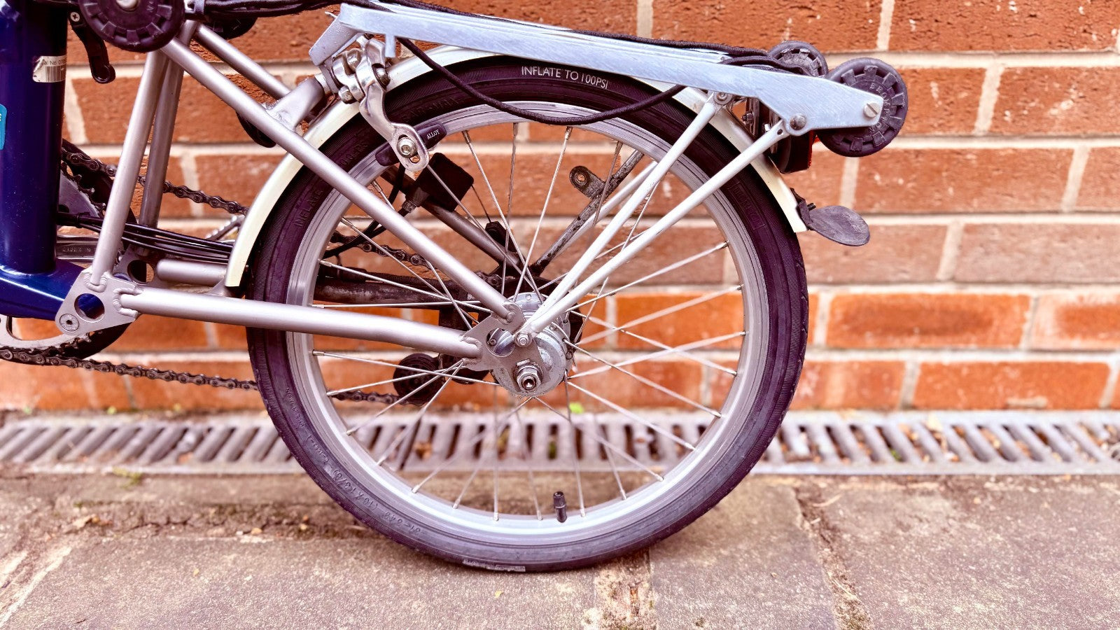 Brompton M6L-X Titanium C Line 6 Speed Very Good Used Condition FREE POSTAGE
