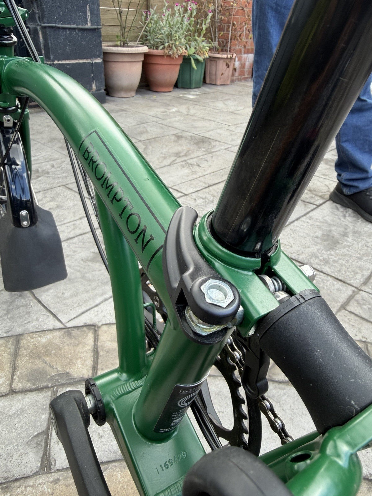Brompton M6L C Line 6 Speed Folding Bike Green With Original Bag