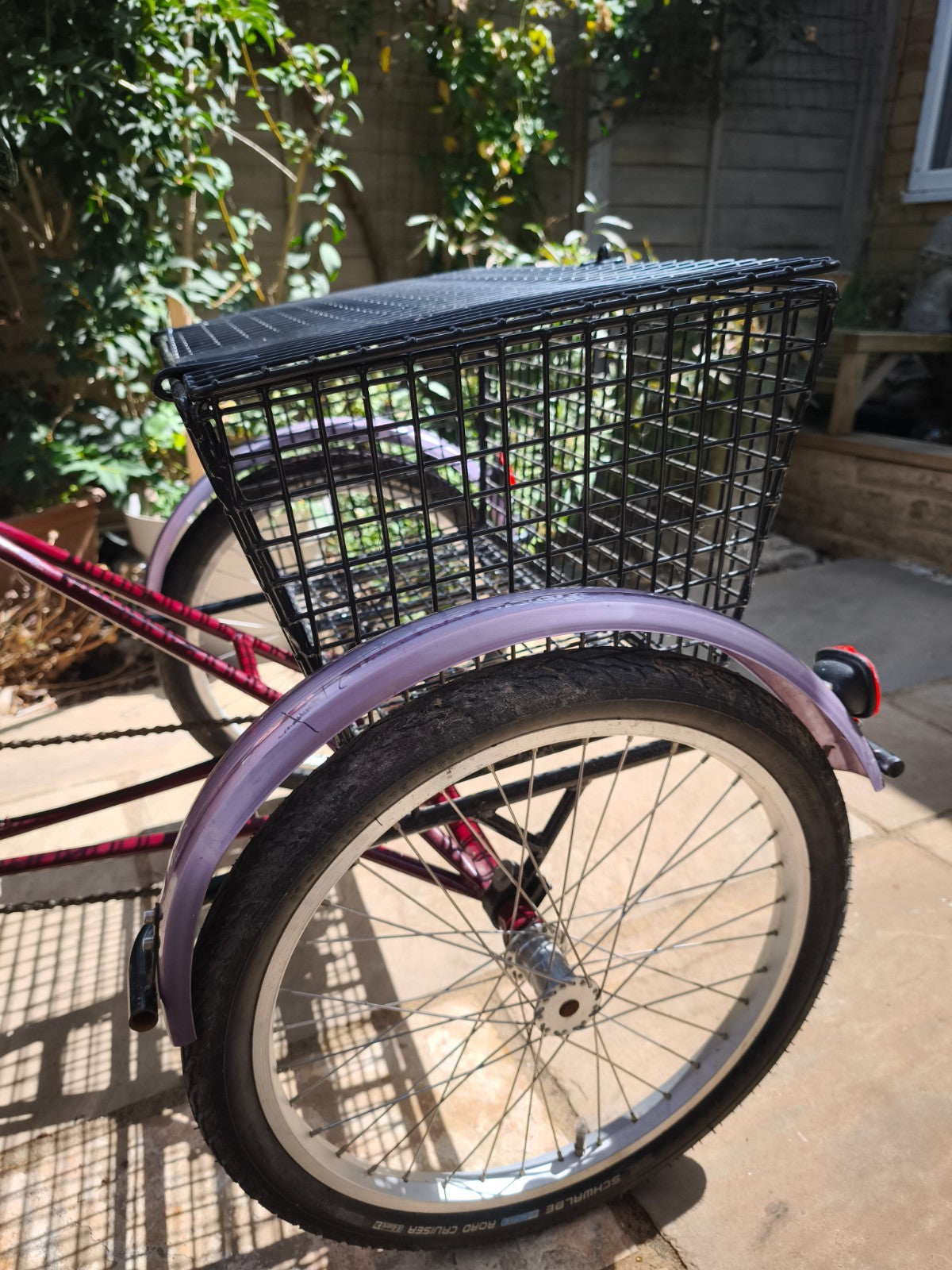 Adult Folding Pashley  Tricycle Tri-1 Burgandy 17" frame, good condition