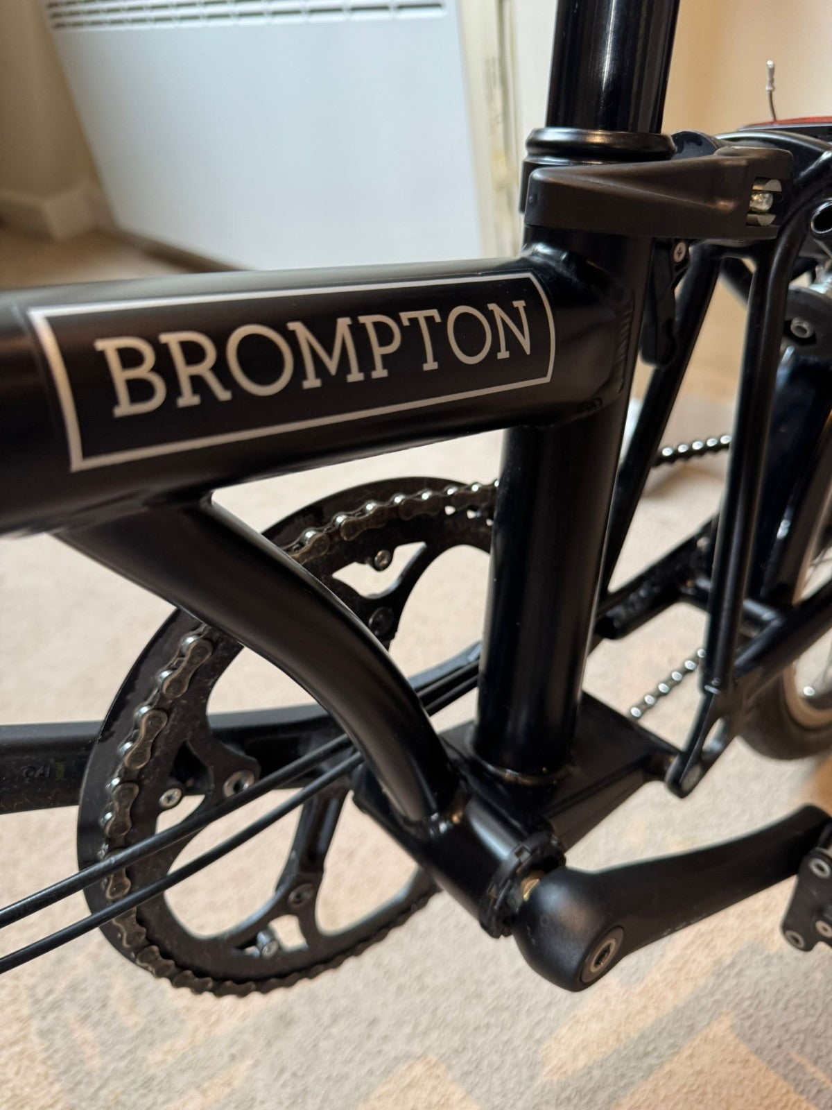 Brompton C Line High Handlebar Folding Bike 2024 Matt Black