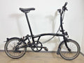 Brompton C Line 6 Speed 2023 Mid Handlebar Folding Bike - Matt Black