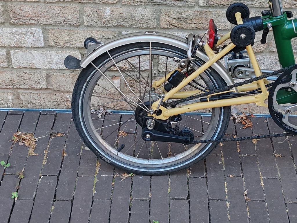 Brompton M6L 6 Speed Folding Bike Racing Green Ivory Original