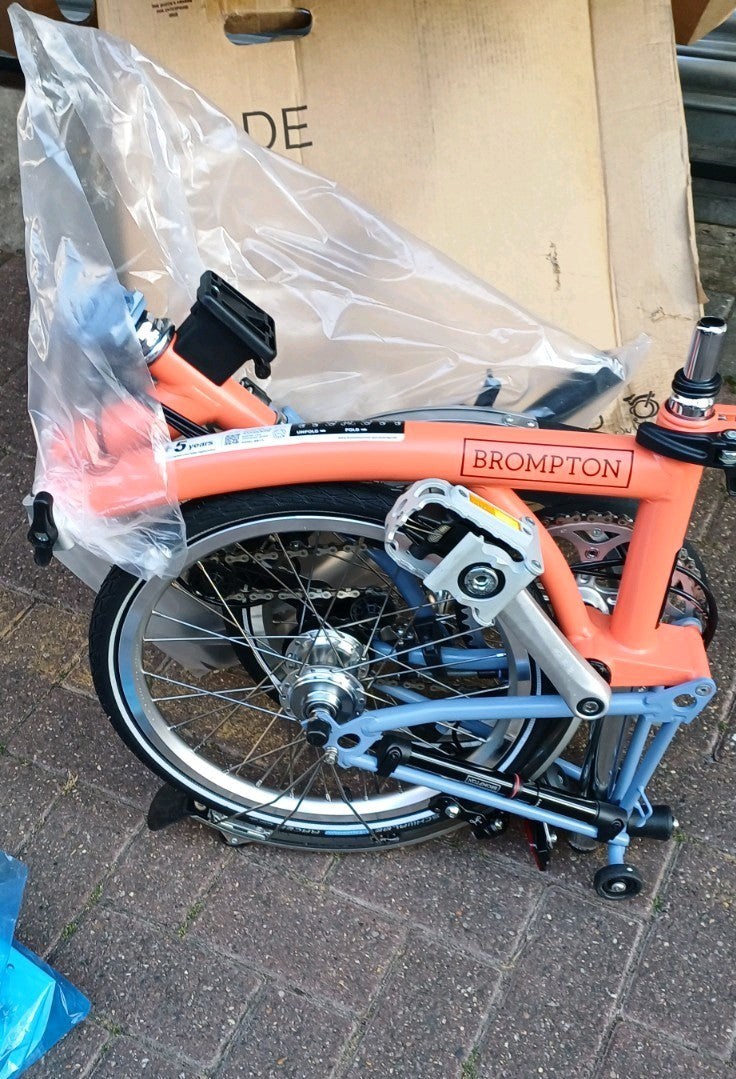 Brompton C Line Explore S6L cloud/ coral worldwide 🌐 shipping