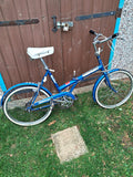 Triumph Folding Bike Vintage All Works Just A Little Rusty And Dirty