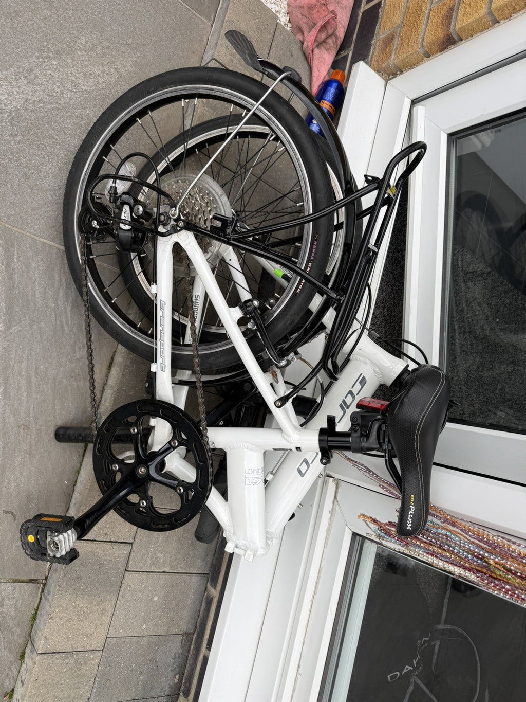 Pair of Carrera Transport not transit Folding Bikes aluminium frames