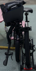 Brompton Folding Bike Black Brown 20in Disc Brakes Rear Rack Mudguards