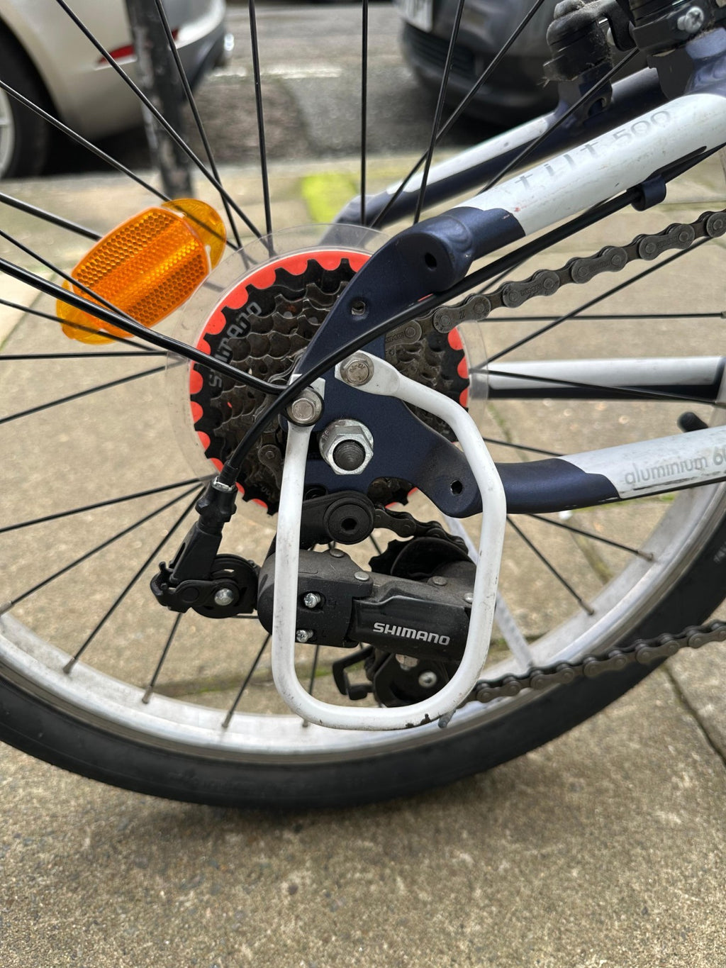 Btwin Tilt 500 Folding Bike – 2020 Model 7-Speed Dark Blue Excellent Condition
