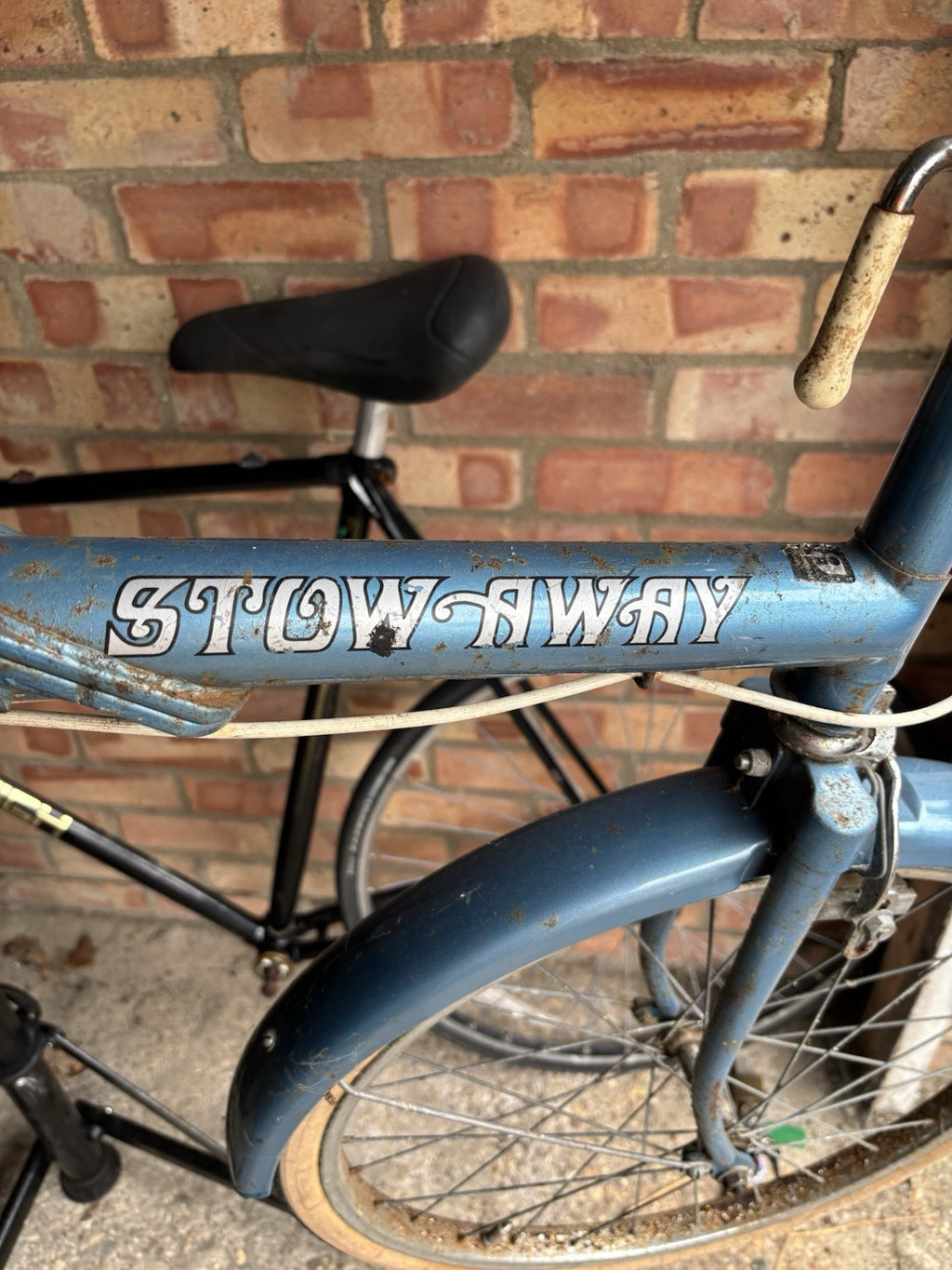 Raleigh Stowaway Folding Bike for Restoration Spares Or Repair Project