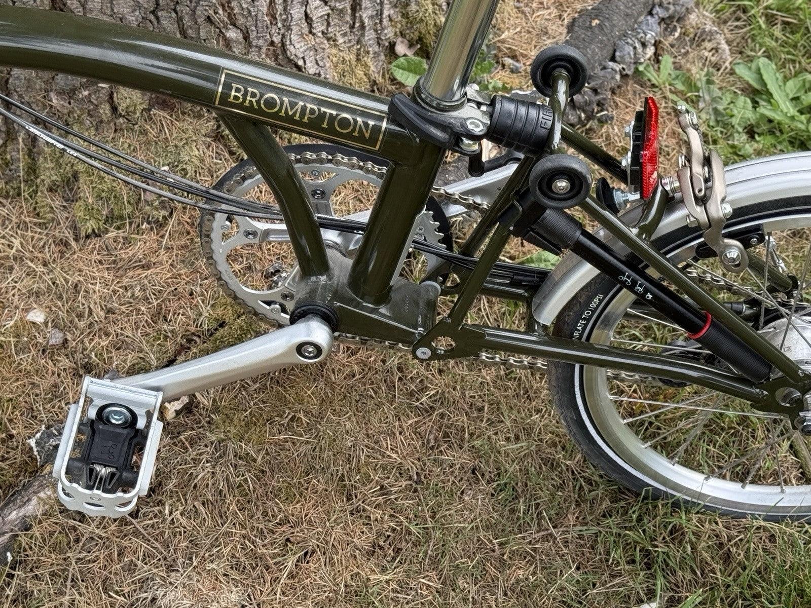 Brompton X Barbour Folding Bike M6L USED ONLY ONCE! Green