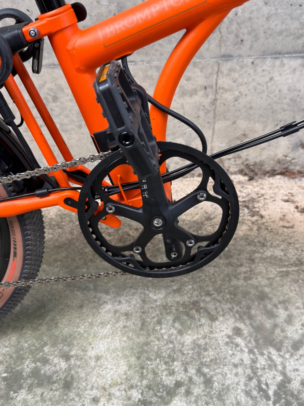 Brompton G Line - 4 SPEED  and extras package Size Large - Adventure Orange