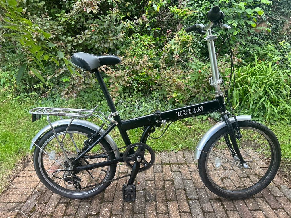 2 x Urban Foldable Bikes - Black Frame Good Condition - Shimano Gears and Brakes