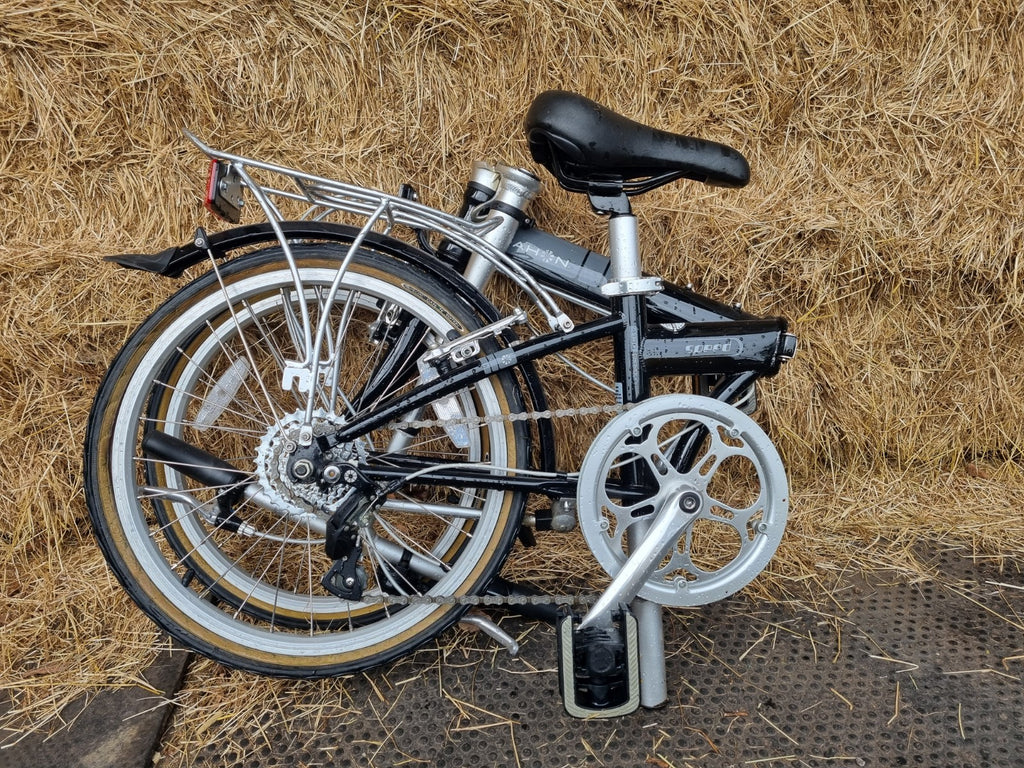 Cromoly Dahon Speed 20in Folding Bike 7 Speed  bBack/Silver 4130