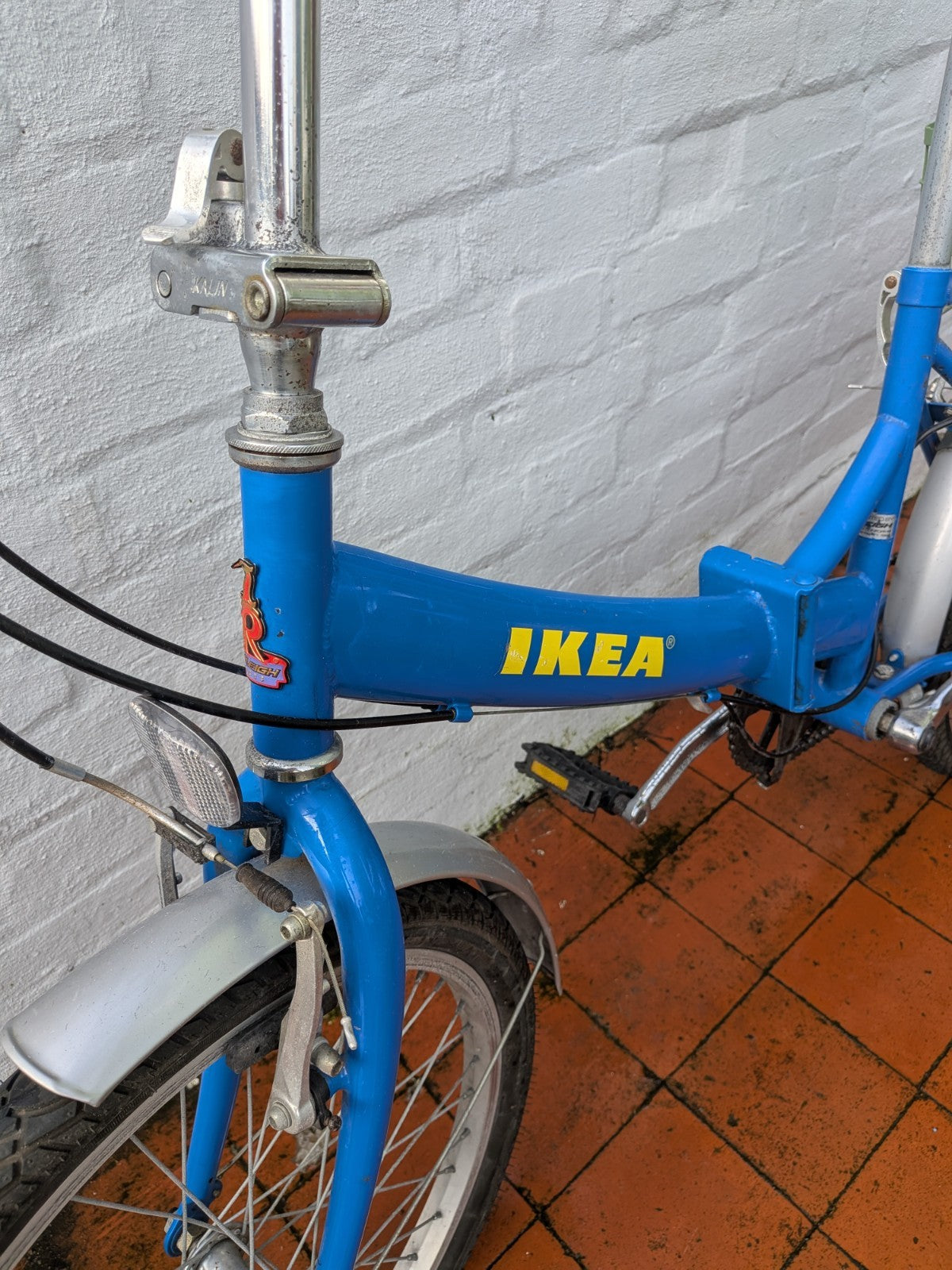Folding IKEA Raleigh Adult Bike with Basket - Good Condition
