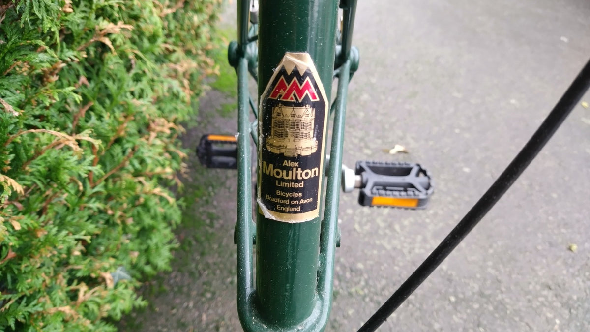 Moulton Folding Bike 20in 5-Speed Green Flat Bar Mudguards Kickstand