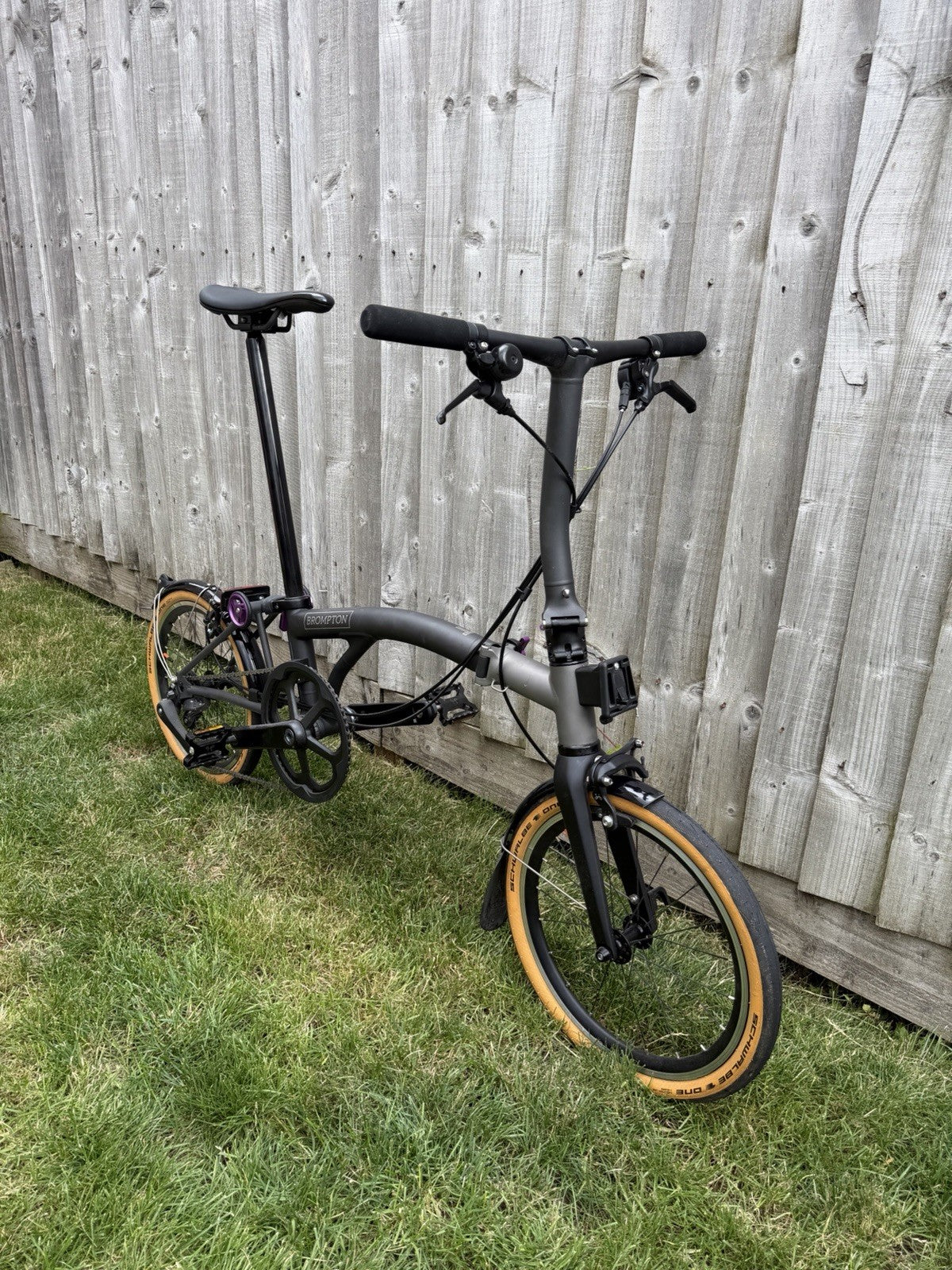 Brompton T Line - Ceratech (purple) Low bar 4 speed.
