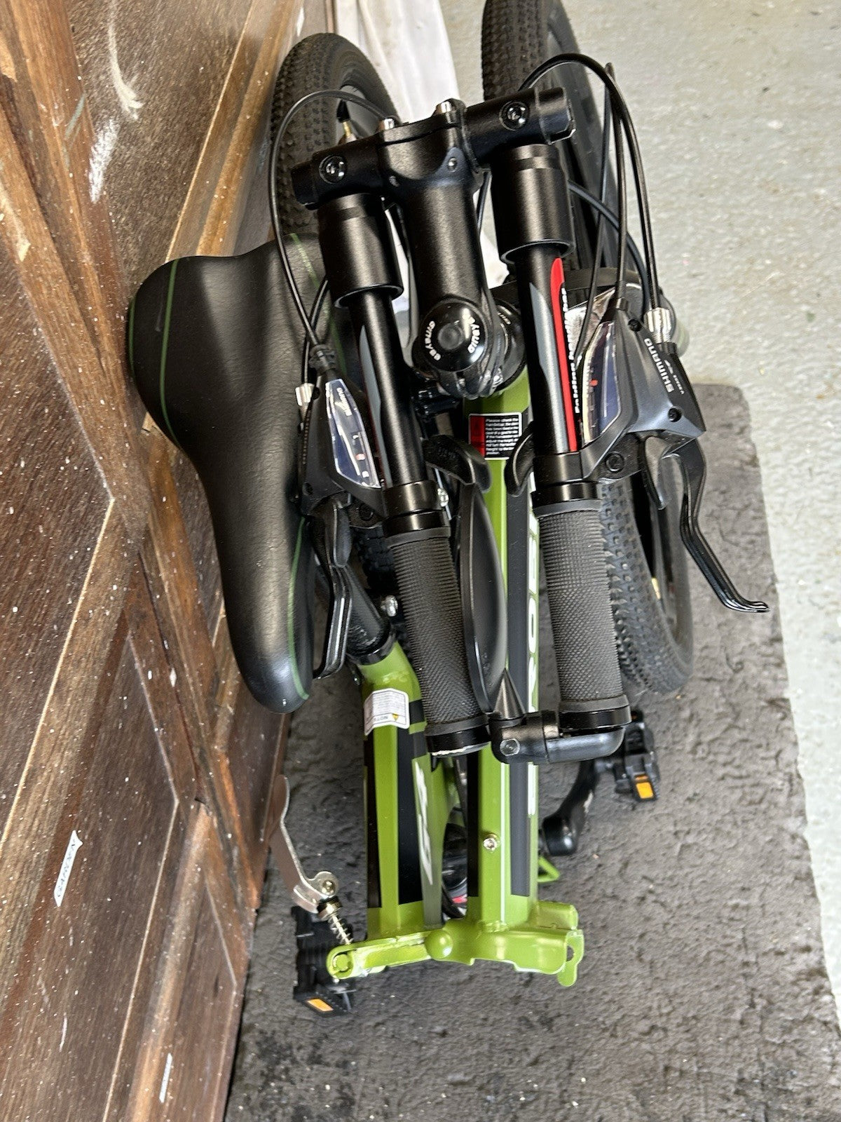 Eurobike G4 26" 21-Speed Foldable Mountain Bicycle Army Green