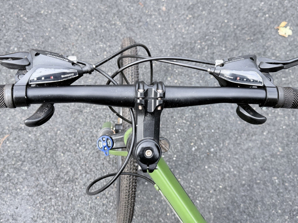 Hummer Hellion 26in Folding Mountain Bike Green/Black/Red Front Suspension