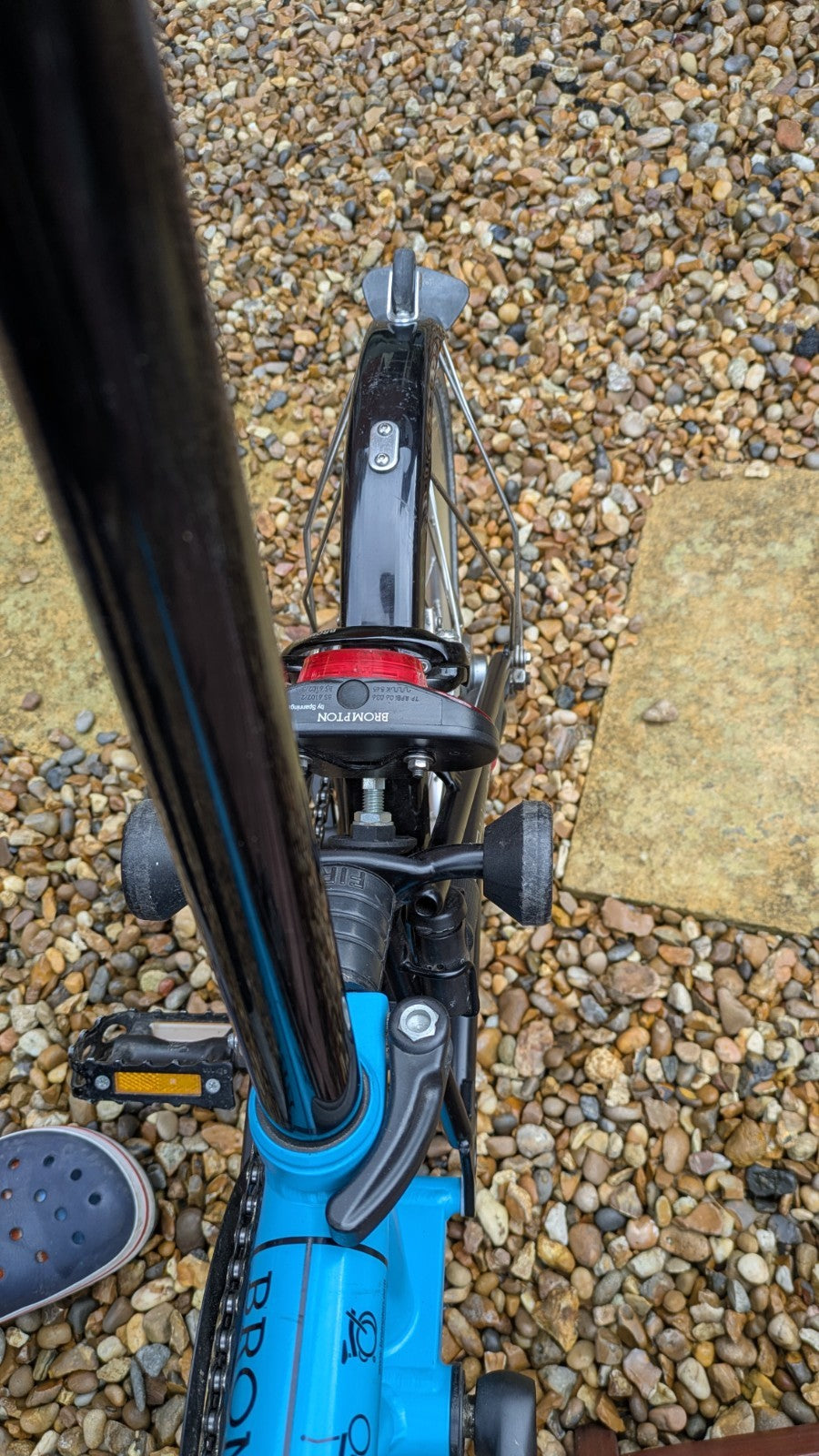 Brompton C Line Black Edition - 6 speed  folding Bike - Sky Blue - VGC!