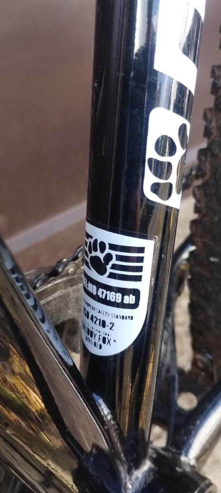 Muddy Fox Compact folding mountain bike.