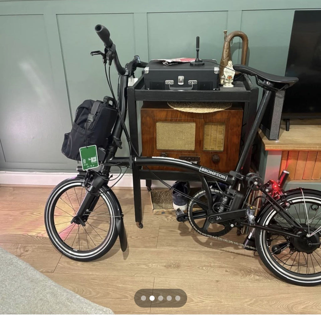 Brompton Ele ctric P Line 2026 4 Speed folding bike Matt Black M bar, New System