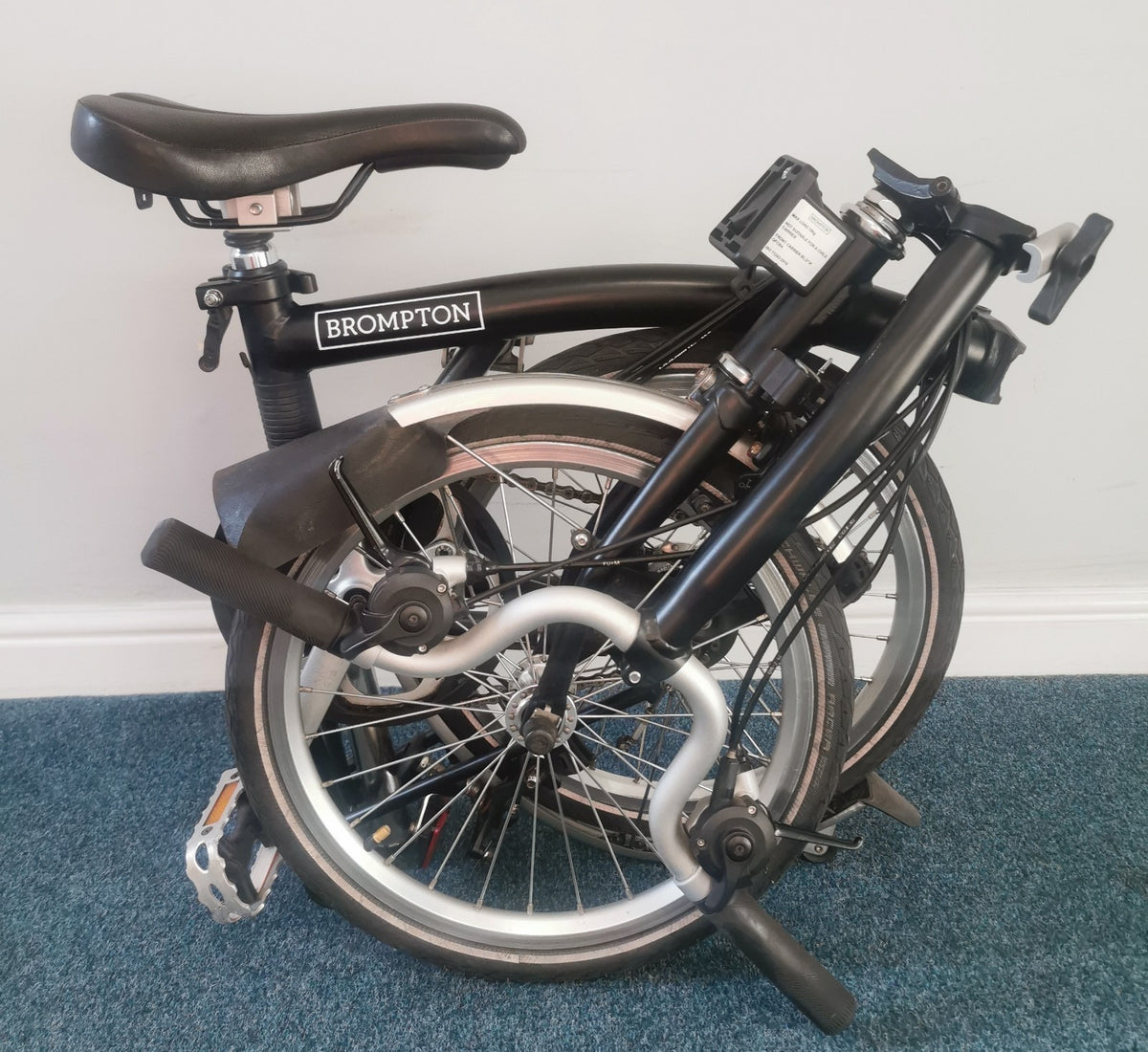 2023 Brompton C Line Explore, 6-speed, Black, High Handlebar