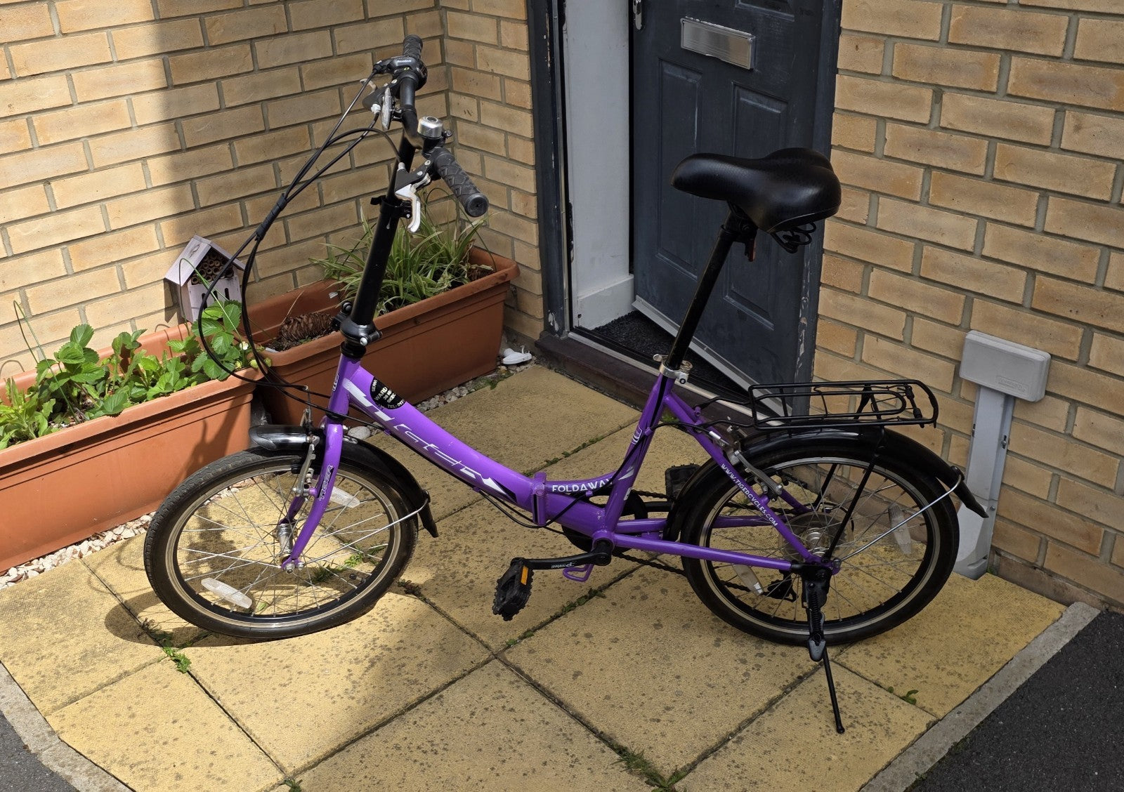 Tiger Foldaway 20" Wheel Folding Bike - 6-Spd Shimano - Purple - Great Condition