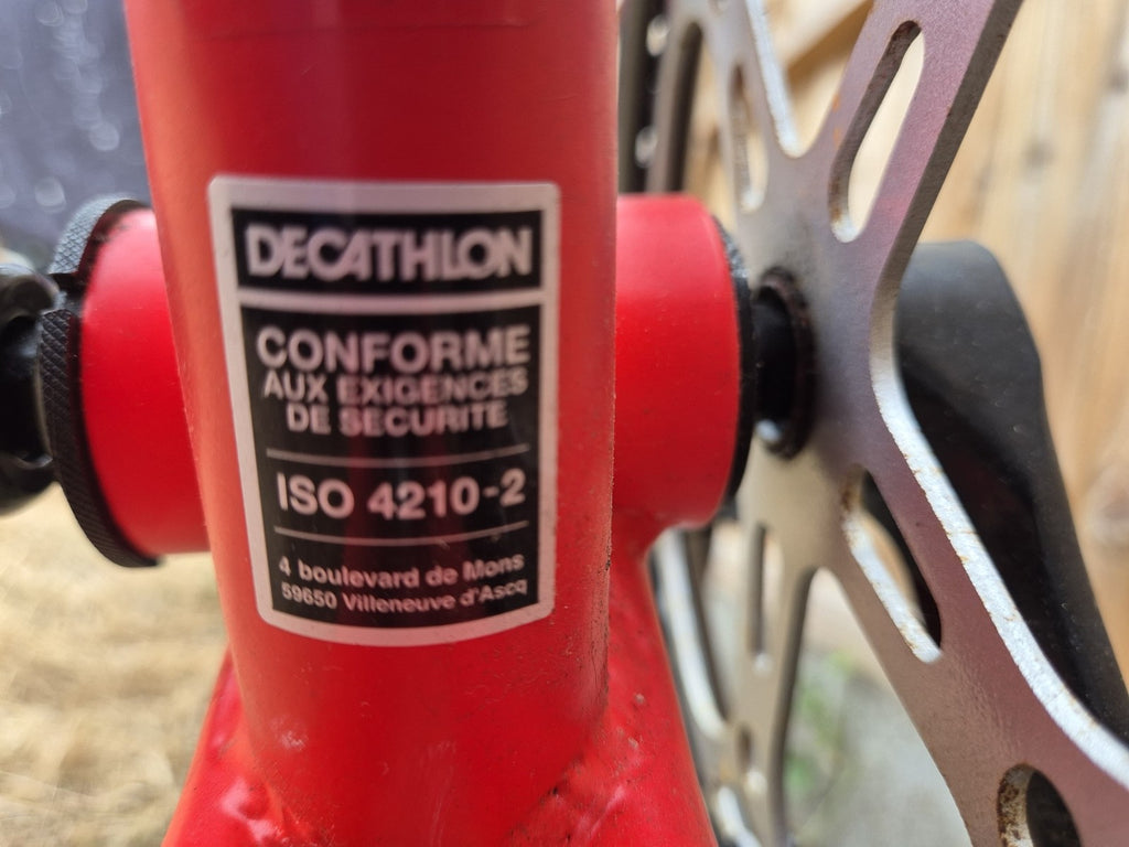 Decathlon BTWIN Tilt 120 Red Folding Commuter Bike