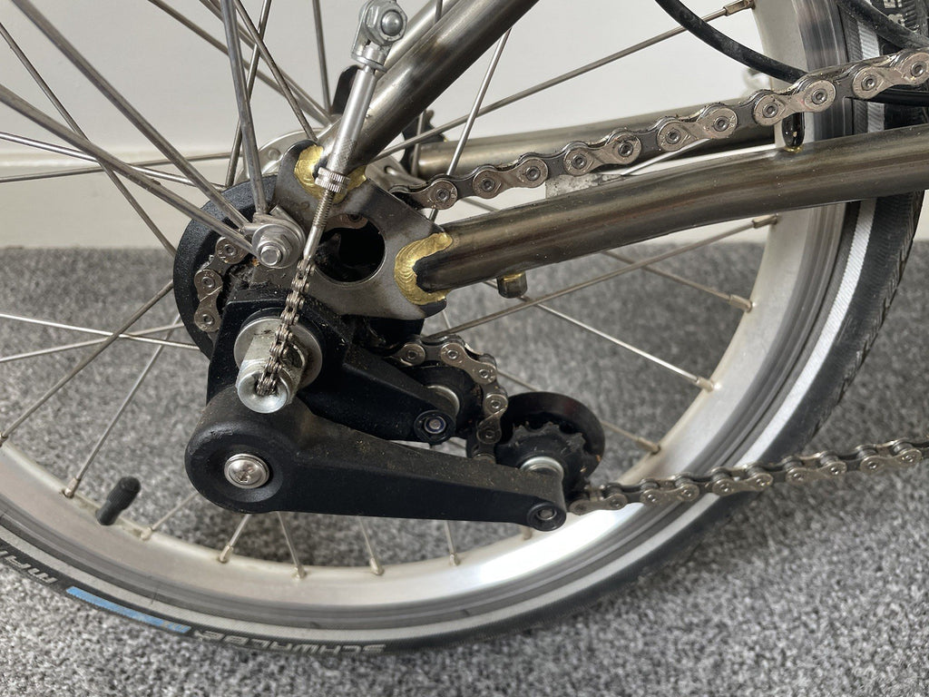 Brompton 3 Speed  2017 Raw Lacquer Folding Bike S3L C Line EZ Rider Mod