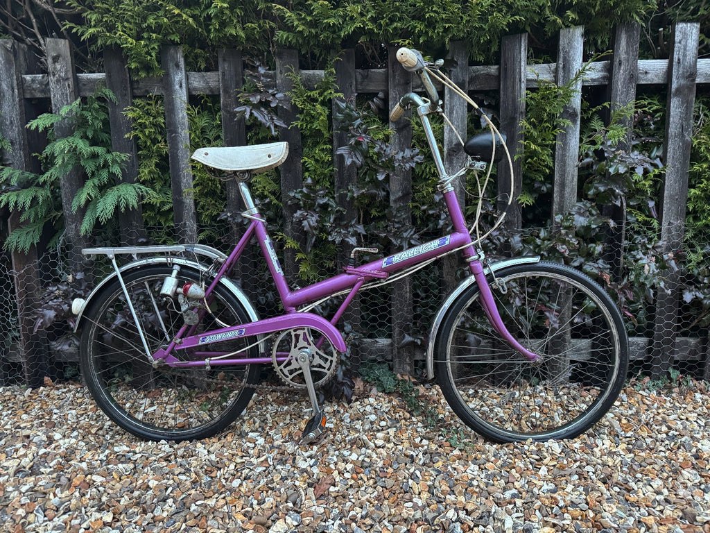 RALEIGH STOWAWAY FOLDABLE SHOPPER BICYCLE BIKE - 3 SPEED SA HUB - PURPLE