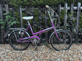 RALEIGH STOWAWAY FOLDABLE SHOPPER BICYCLE BIKE - 3 SPEED SA HUB - PURPLE