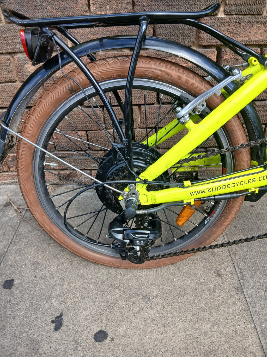 Ecosmo 20AF09BL 20" Wheel 12kg Lightweight Alloy Folding City Bicycle - yellow