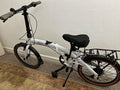 Folding City Bicycle Ecosmo 20" Wheel White, Alloy 7SP Shimano, 12kg-20AF09W