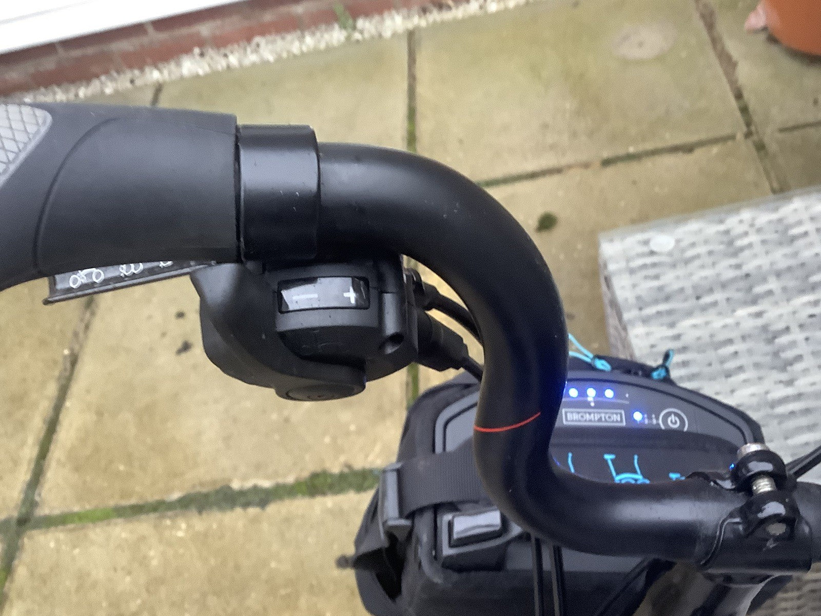 Brompton Electric C Line 6 Speed Black With Bags