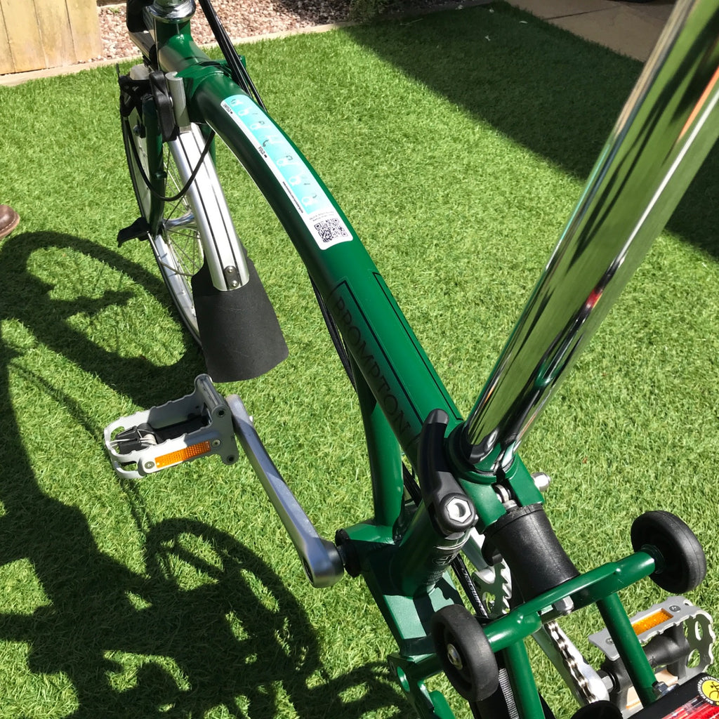 Brompton C Line folding bike 4 speed, dark green, excellent condition