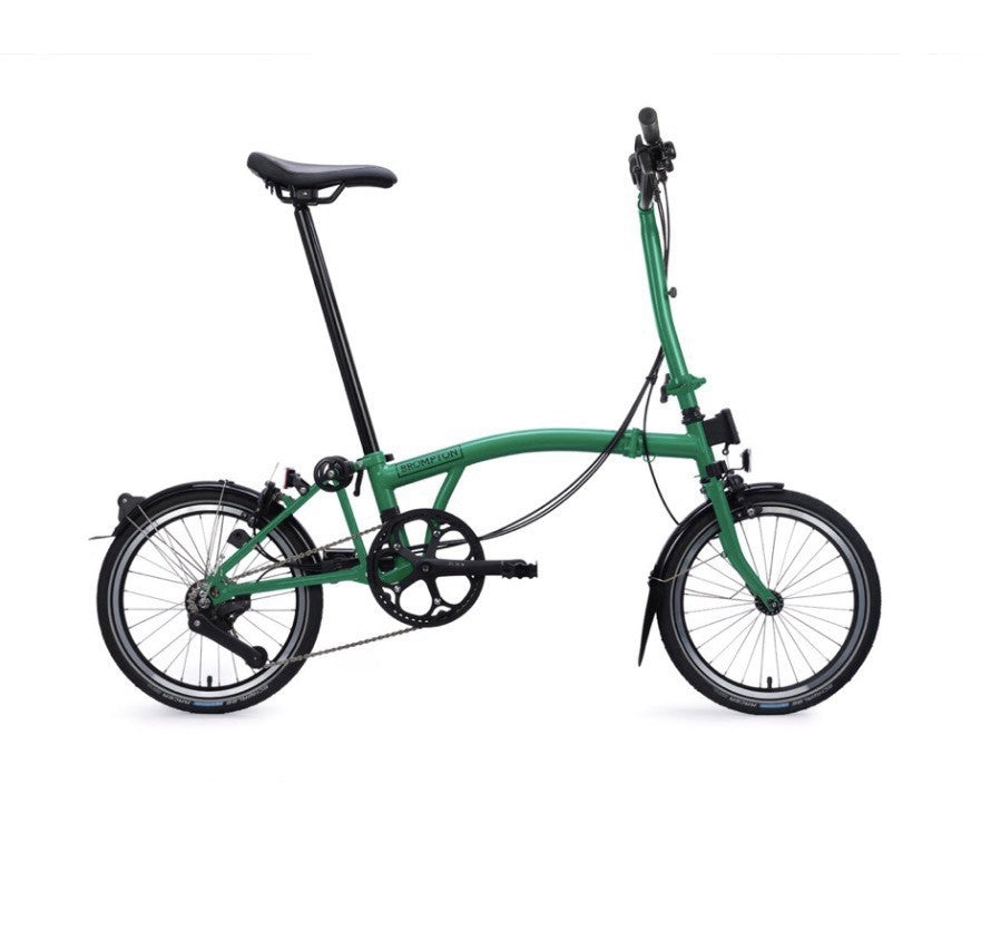 New Brompton C Line 12 Speed 2026 - Folding Bike - Palm Green - Boxed - Warranty