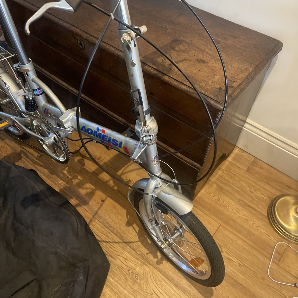 Hanker Aomeisi Folding Bike Rear Suspension Five Speed Rear Rack Bike In A Bag