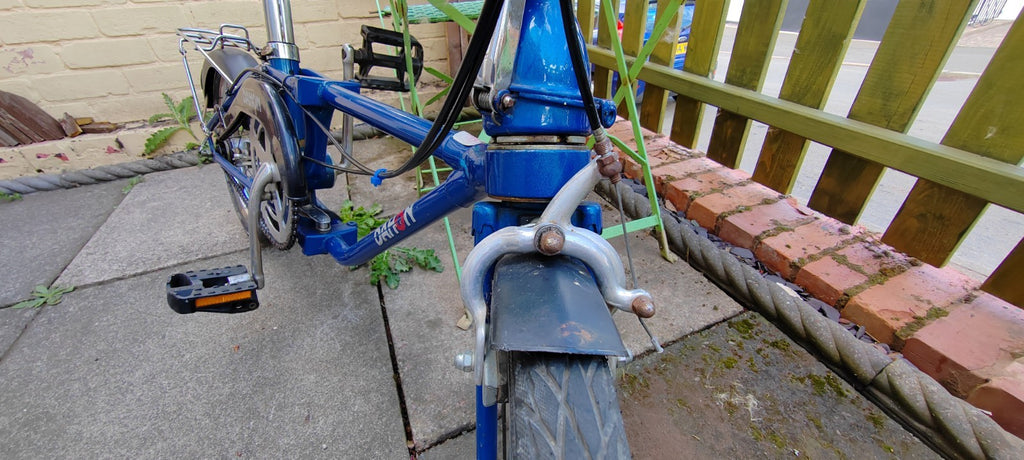 Dahon Folding Bicycle 16" Wheels Blue 3 speed Vintage GWO Collection Only Leics