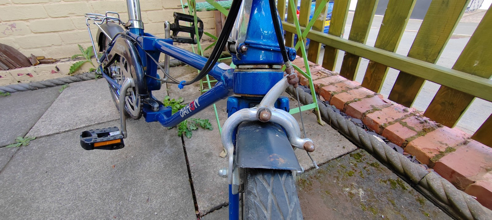 Dahon Folding Bicycle 16" Wheels Blue 3 speed Vintage GWO Collection Only Leics