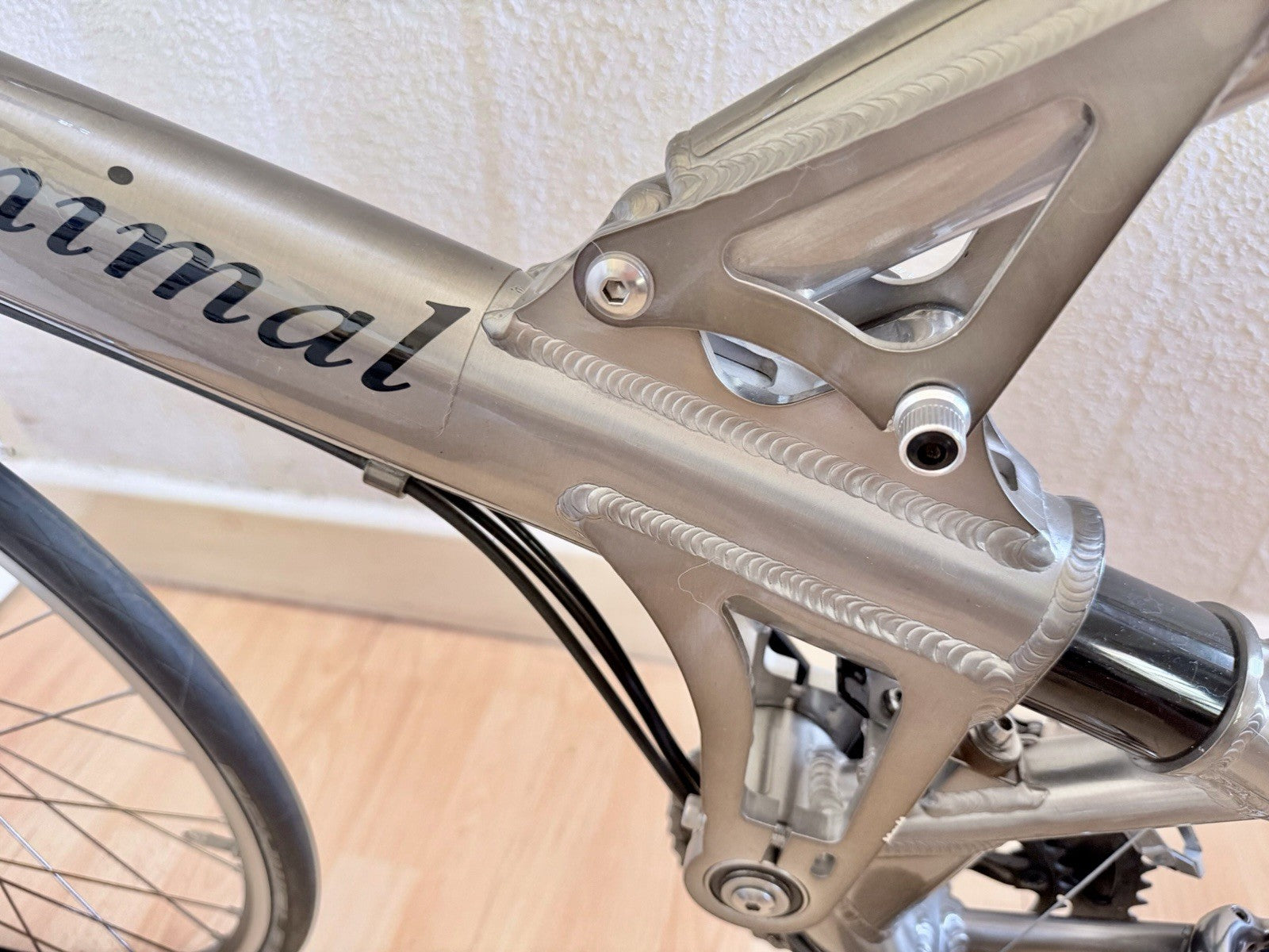 Airnimal Chameleon Folding Bike. Very Rare Naked Lacquer Finish. Stunning!