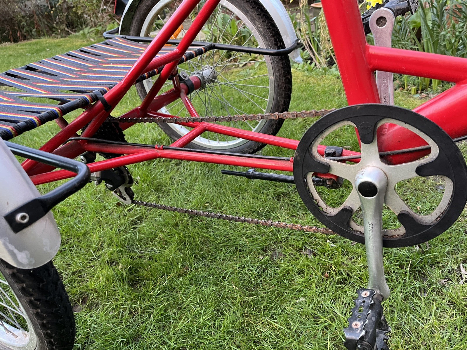 Adult Folding Pashley  Tricycle Tri-1 Red 17" frame, good condition