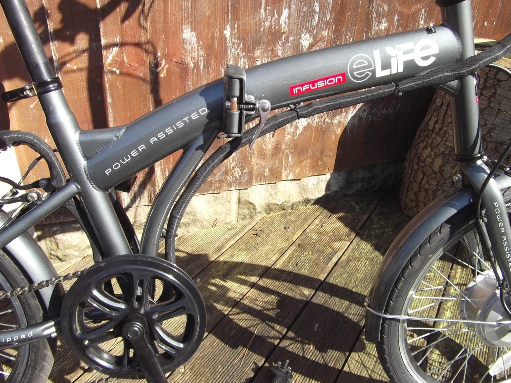 folding bike for adults, Grey, eLife Infusion, hardly used