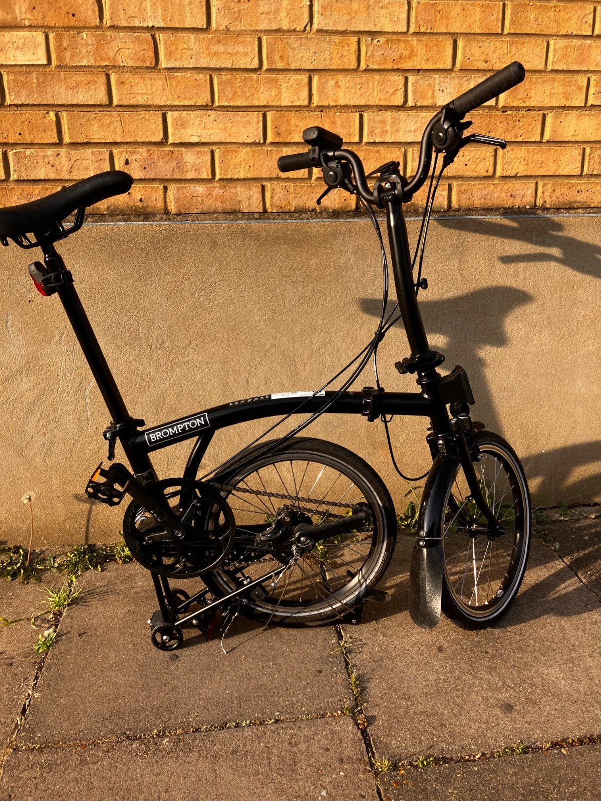 Brompton Folding Bike - C Line 12 Speed 2026 M Handlebar - Matt Black