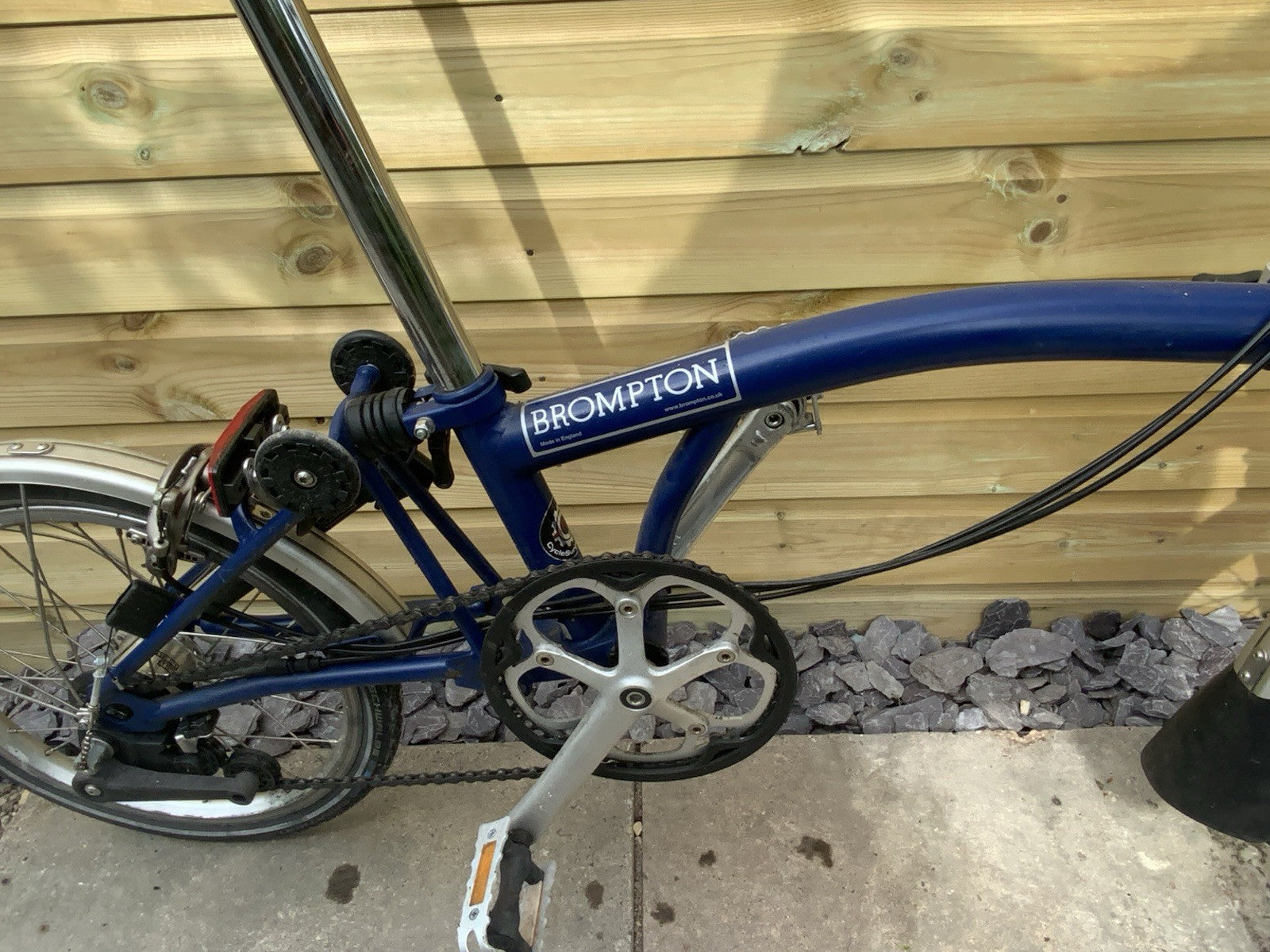 Brompton Folding Bike 3-Speed Blue,  A Bit Dusty As Has Been In Storage A While