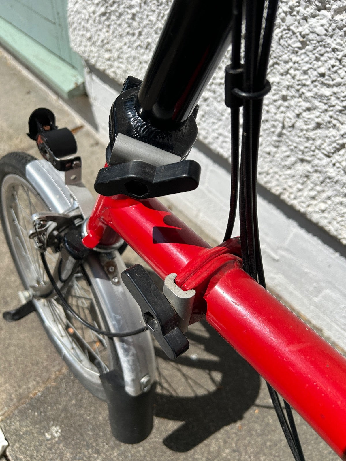 Brompton Folding Bike T5  Frame number 12616  colour red 1993