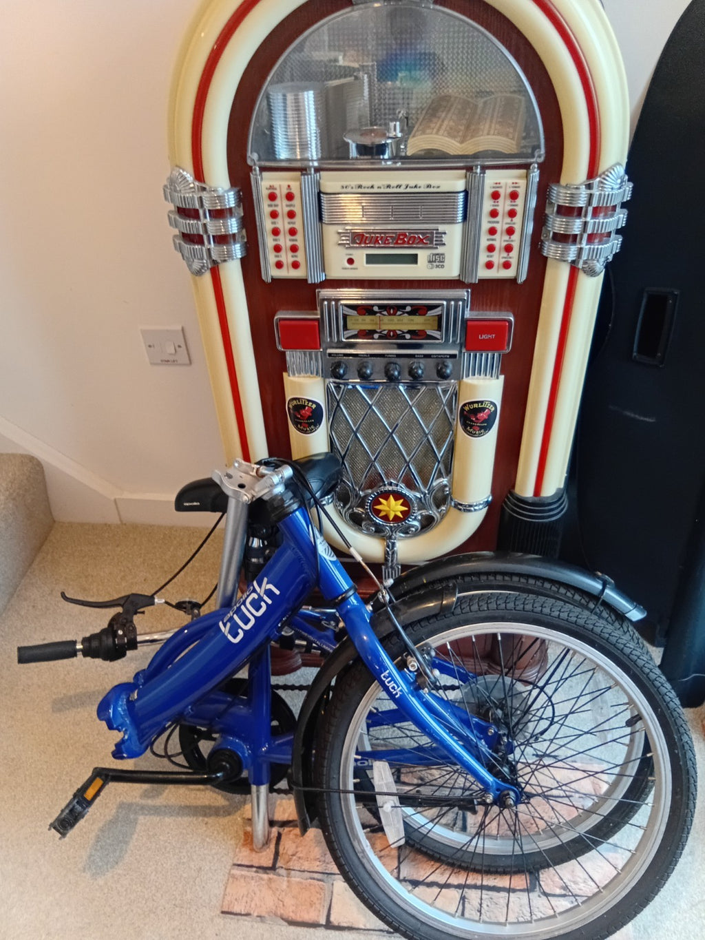 Blue Apollo Adult's Folding Bike, Immaculate Condition