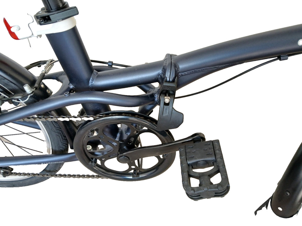 BTWIN Folding Bike 20-inch Blue (storm purple) hardly used, less than 10 miles
