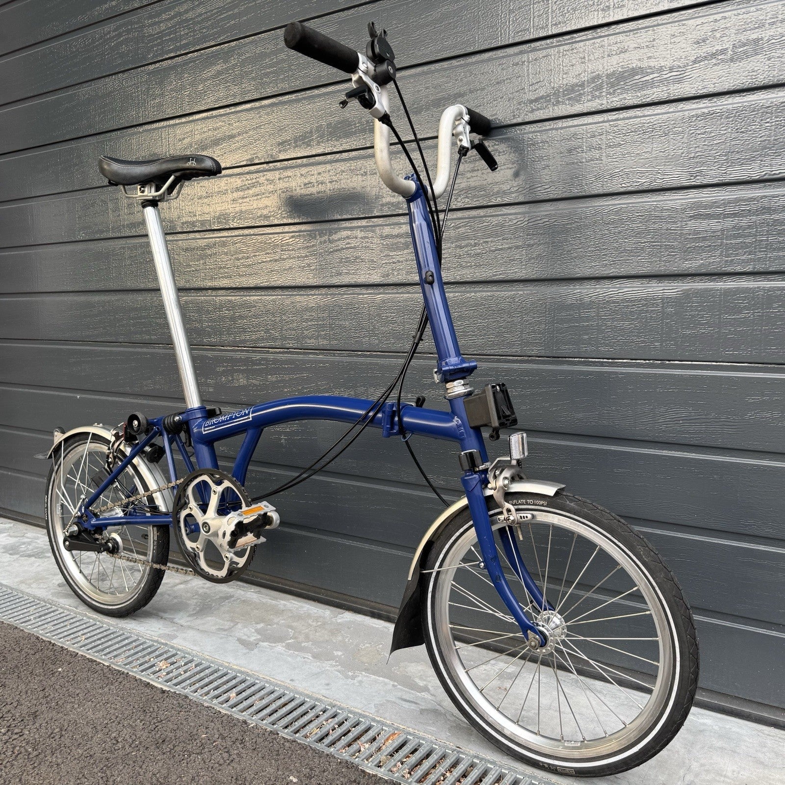 Brompton M3L 3 speed Blue Cobalt Very Good Condition FREE DELIVERY