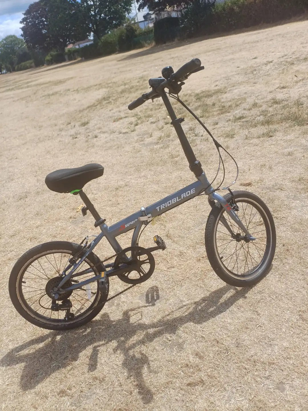 TRIOBLADE Folding Bike 20 In GREY/BLACK