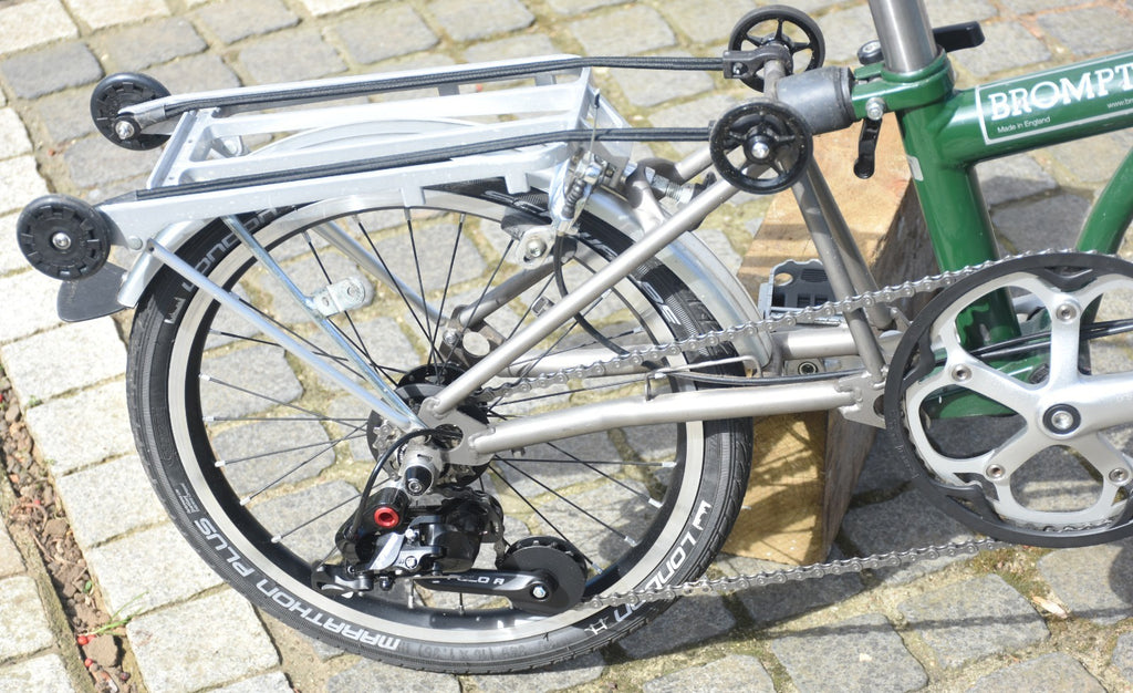 Brompton 4 Speed Titanium Fork Triangle Seat Post Customised Rack Like P Line