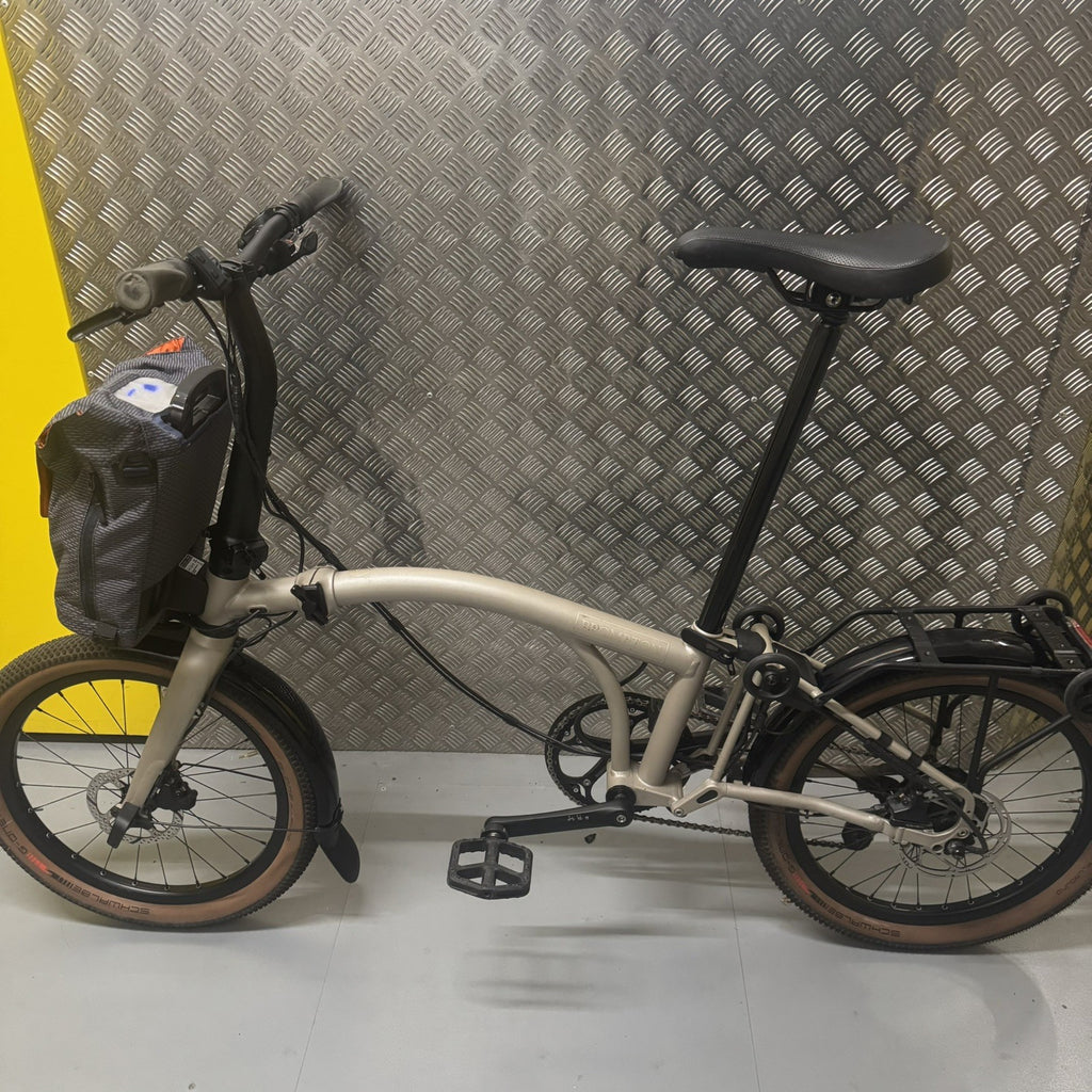 Brompton G Line 4 Speed Traildust White Folding Bike